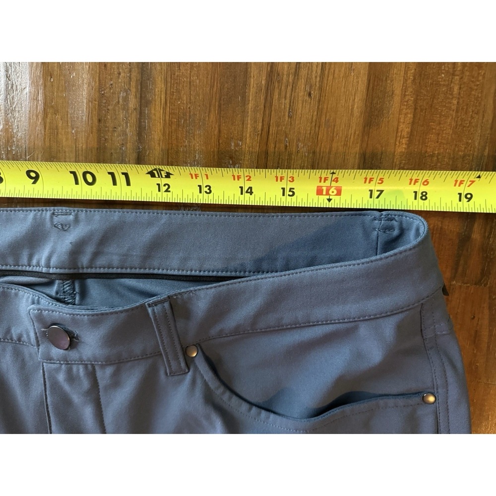 Lululemon ABC Classic Fit Pants Mens 36x32 Blue Warpstreme Stretch‎ Casual - Picture 8 of 9